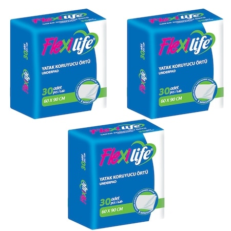 Hasta Alt Bezi Flexilife(Serme Yatak Koruyucu)60cmx90cm (90 ADET)