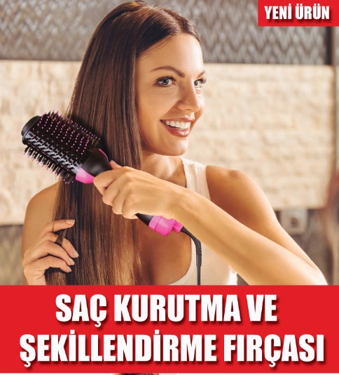 Saç Düzleştirici Kurutmalı Fırça Tarak