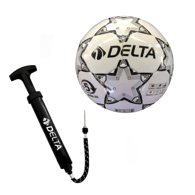 Delta Stapler 5 Numara Dikişli Futbol Topu + Top Pompası
