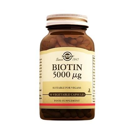 Solgar Biotin 5000 MCG 50 Kapsül-S.K.T. 08 / 2024