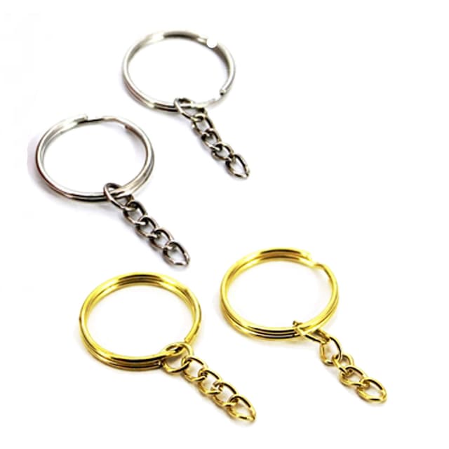 Anahtarlık Halkası Zincirli  4 CM (50 Adet)