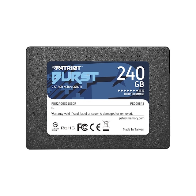Patriot Burst PBU240GS25SSDR 2.5” 240 GB SATA 3 SSD