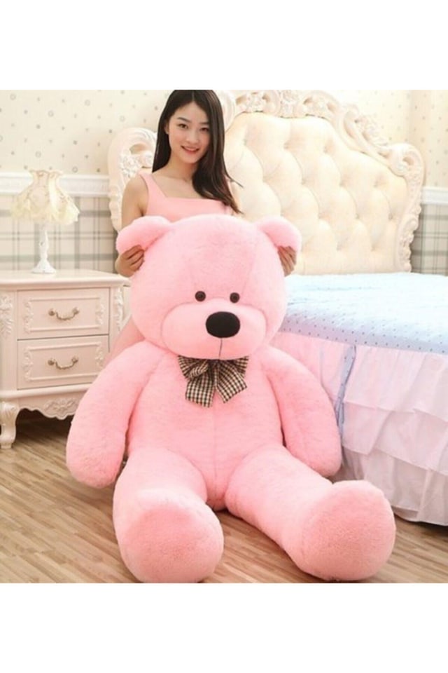 130 cm Papyonlu Sevimli Peluş Ayı - Sevgiliye Özel Hediye