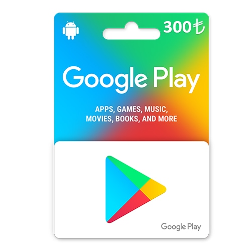 300 TL Google Play Hediye Kartı