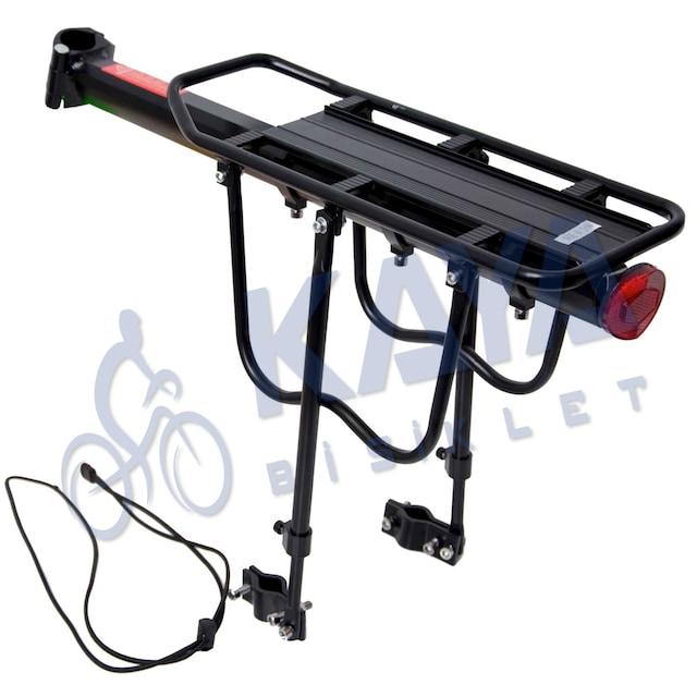 BİSİKLET ARKA BAĞAJ ALÜMİNYUM SİYAH