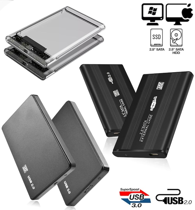 HDD Kutusu Harddisk Kutusu 2.5 inch Sata SSD USB 2.0 USB 3.0