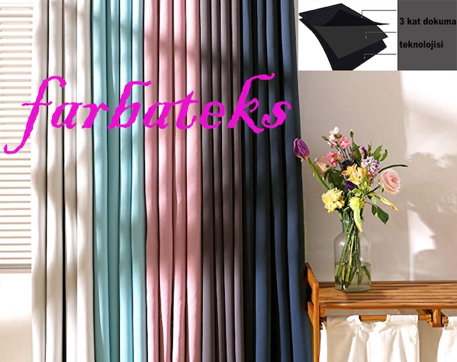 Renkli Güneşlik Blackout Perde Karartma Perde