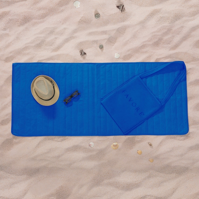 Favore Casa Çantalı Plaj Şiltesi 65x150 cm Mavi