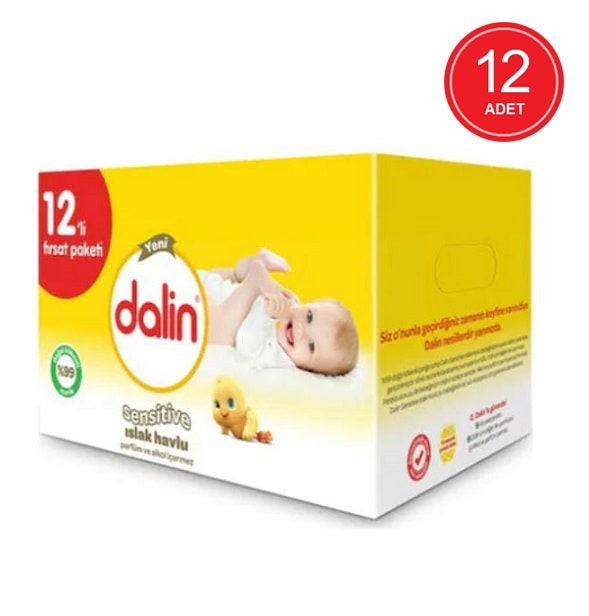 Dalin Sensitive Islak Havlu 12'li Fırsat Paketi 624'lü