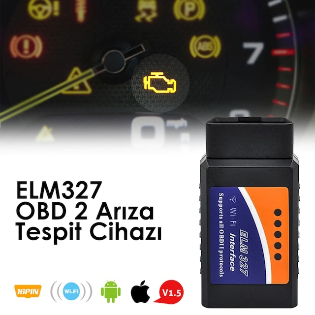 ELM327 OBD2 Arıza Tespit Cihazı Arıza Okuma Silme Wifi