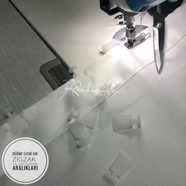 Saten Güneşlik  Perde Gramajlı Dökümlü 270 e Kadar Ayarlanabilir