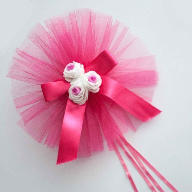 Konvoy Süsü Bohça Süsü Çiçekli Tüllü Gelin Arabası Süsü