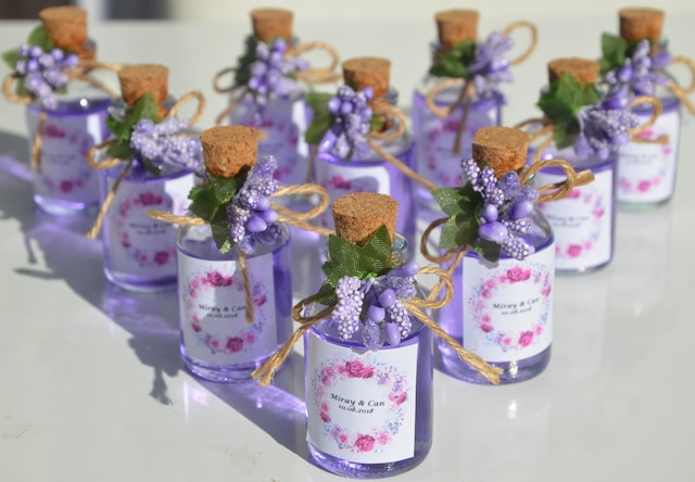 MANTAR CAM ŞİŞE KOLONYA ŞİŞESİ 25 CC NİŞAN SÖZ HEDİYELİK 10 ADET