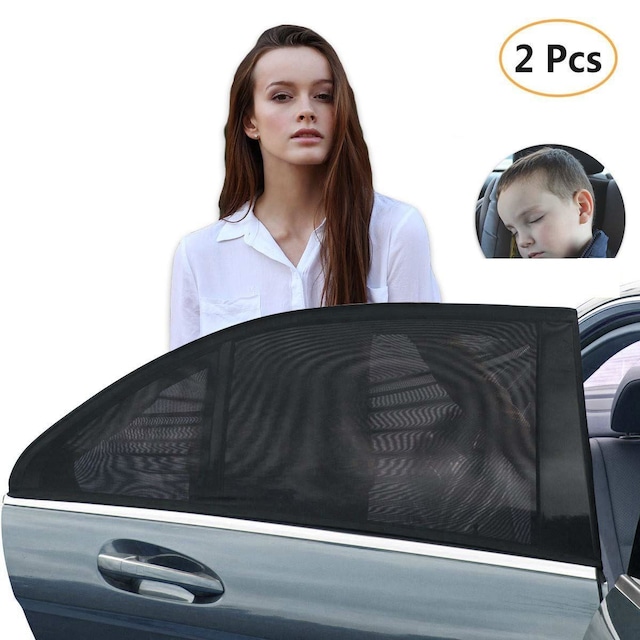 2 Adet Araç Güneşlik Araba Yan Cam Perdesi Oto Arka Perde Gö