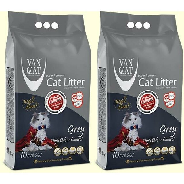 Vancat Aktif Karbonlu Süper Topaklanan Premium 10 Lt x 2 Adet