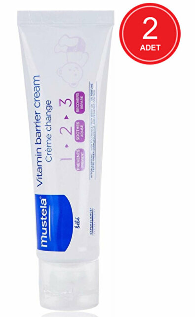 Mustela 1.2.3 Vitamin Barrier Pişik Kremi 2 x 100 ML