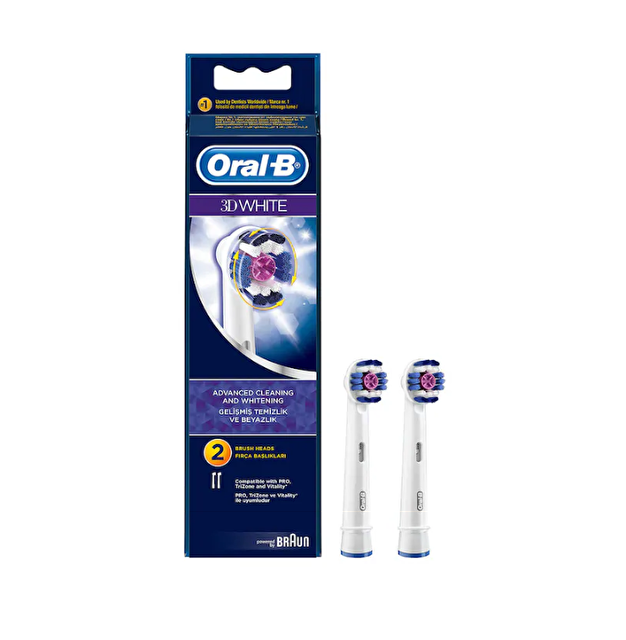 Oral-B 3D White Elektrikli Diş Fırçası Yedek Başlığı 2'li