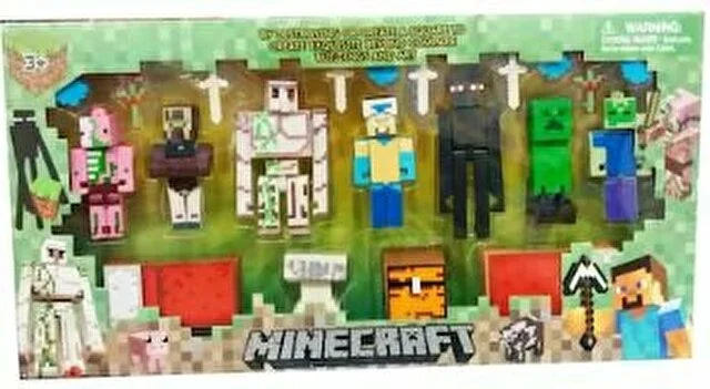 Minecraft Figür Oyuncakları Büyük boy 21 Parça Kutulu Set