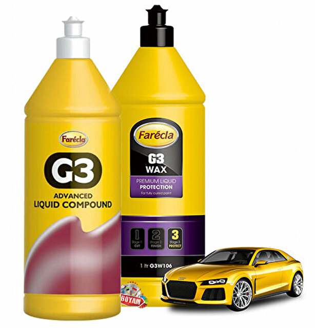 Farecla G3 Sıvı Pasta 1 Litre + G3 Wax Cila 1 Litre