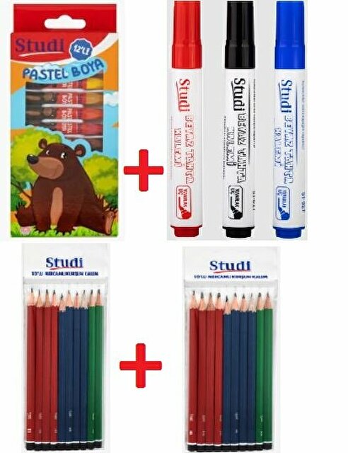 SÜPER 4'LÜ KIRTASİYE SETİ