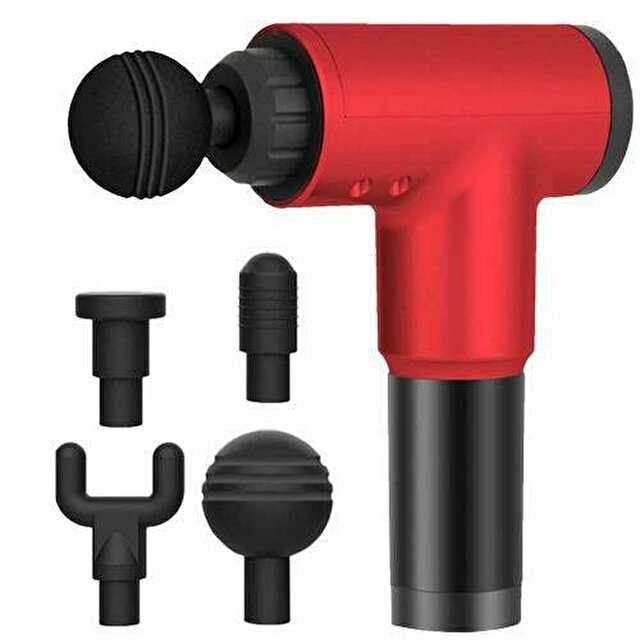 Realx 4 Başlıklı Titreşimli Yoğurmalı 6 Fonksiyonlu Masaj Aleti K