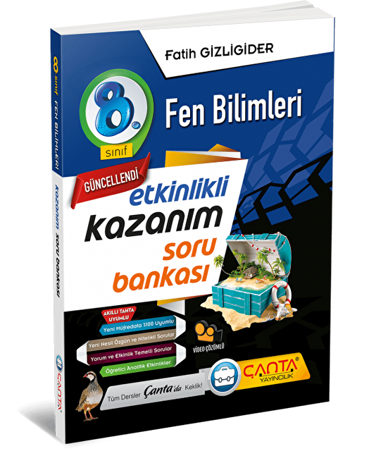 Çanta Yayınları 8.Sınıf Fen Bilimleri Soru Bankası 2022 *Yeni*