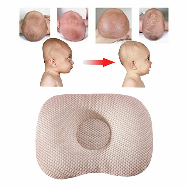 Düz Kafa Yastığı Bebek Kafa Şekillendirici Yastık