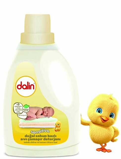 Dalin Sensitive Doğal Sabun Bazlı Parfümsüz Hipoalerjenik Sıvı Çamaşır Deterjanı 20 Yıkama 1500 ML