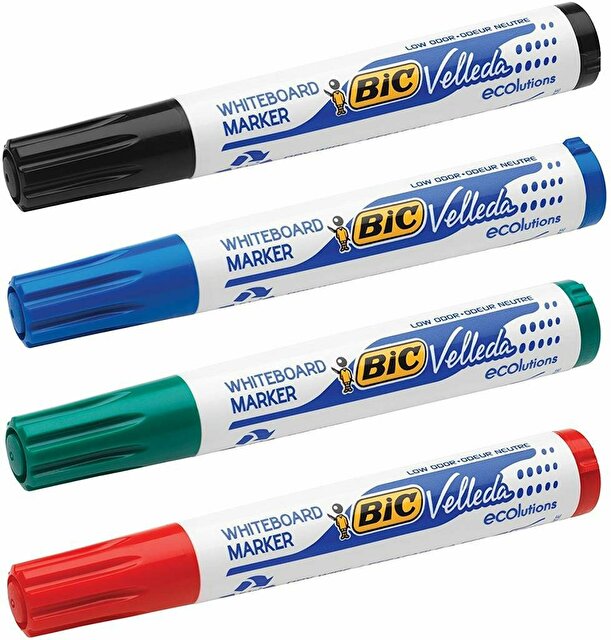 Bic Velleda Beyaz Yazı Tahtası Kalemi Mavi Siyah Kırmızı Seçenekl