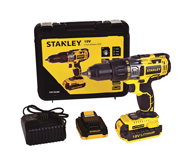 Stanley STDC18LHBK 18V 2.0 Ah Li-ion Çift Akülü Darbeli Vidalama