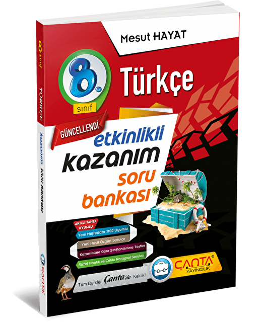 Çanta Yayınları 8.Sınıf Türkçe Etkinlikli Kazanım Soru Bankası