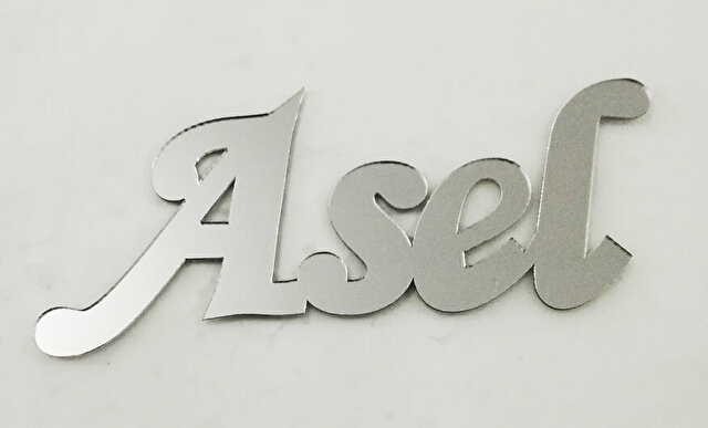 Çikolata Üzeri Pleksi İsim Yapışkanlı