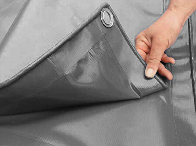 Her Ebatlı Gri Su Geçirmez Branda Çadır Tente Gölgelik CN Ticaret