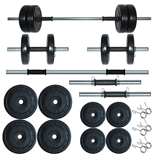 Fitset Spor 35 Kg Halter,Dambıl ve Fitness Ağırlık Seti