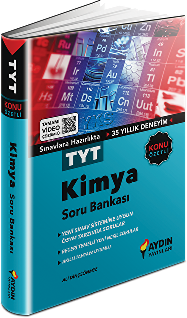 Aydın Tyt Kimya Konu Özetli Soru Bankası 2022