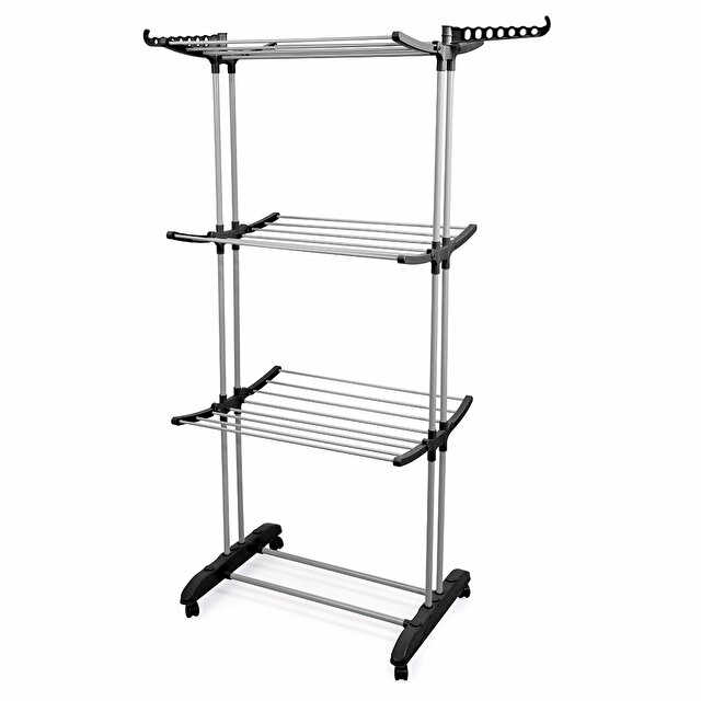 Doğrular Perilla Fits 3 Katlı Tekerlekli Çamaşır Kurutmalık