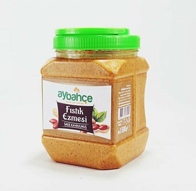 Aybahçe Doğal Katkısız Şekersiz Fıstık Ezmesi 1500 G