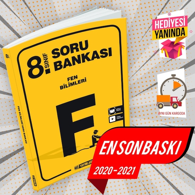 Hız Yayınları 8.Sınıf Fen Bilimleri Soru Bankası
