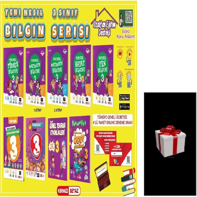 Kırmızı Beyaz Yayınları 3. Sınıf Yeni Nesil Bilgin Full Set 2022