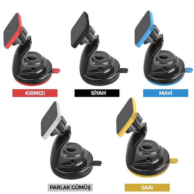 Telefon Tutucu Mıknatıslı Vakumlu Araç Oto Telefonluk