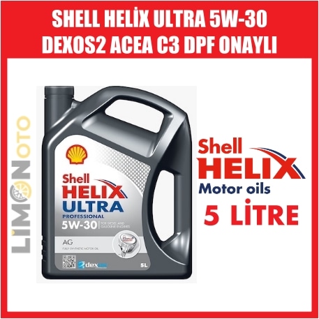 SHELL Helix Ultra 5w-30 PRO AG (5 Litre) 2021 Üretim