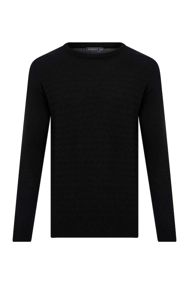 Hatemoğlu Bisiklet Yaka Lacivert Triko Kazak