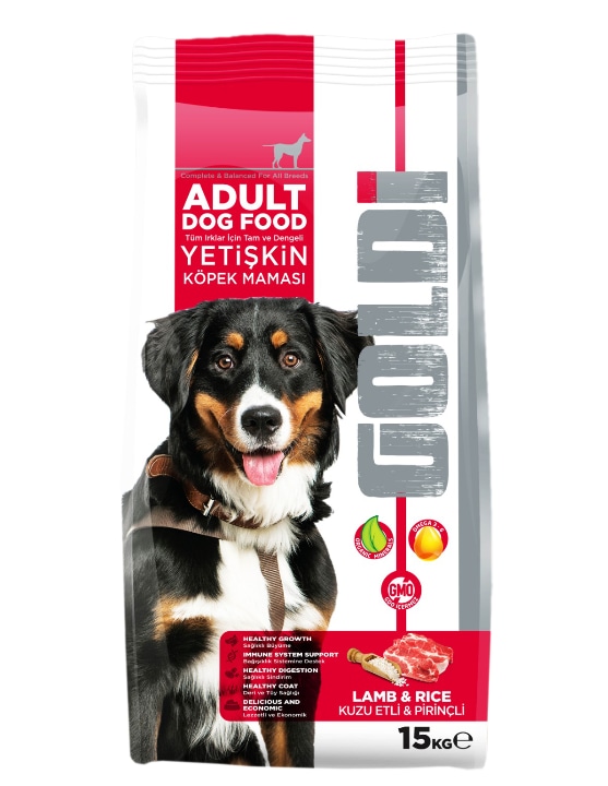 Goldi Adult Kuzu Etli Pirinçli Yetişkin Köpek Maması 15 KG