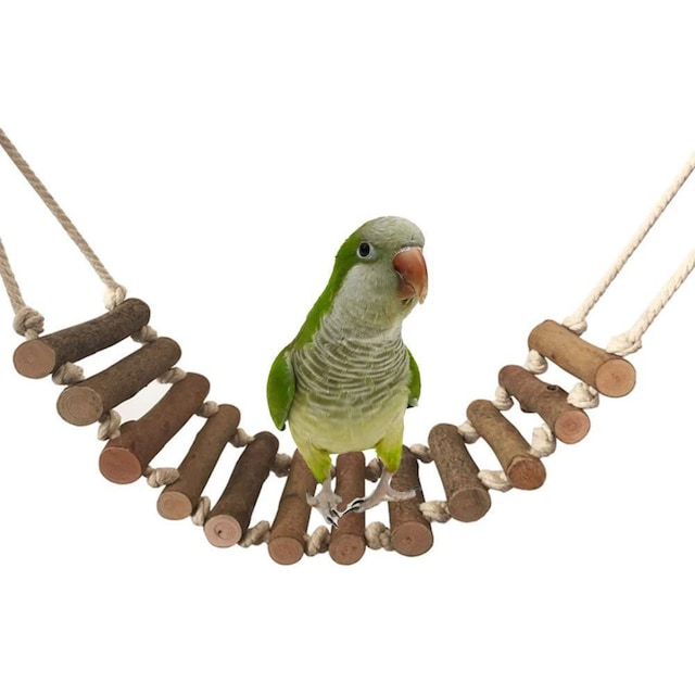 Muhabbet Kuşları için Ahşap Kuş Merdiveni