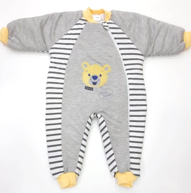 Çocuk Uyku Tulumu Elyaflı 1-6 Yaş PANDALI ÇİZGİLİ FİGÜRLÜ