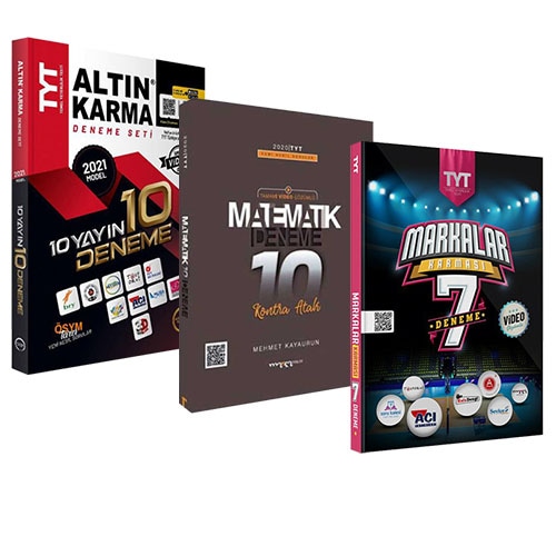 TYT 10 Deneme Tamamı Video Çözümlü Altın Karma + 7 Markalar  Karm