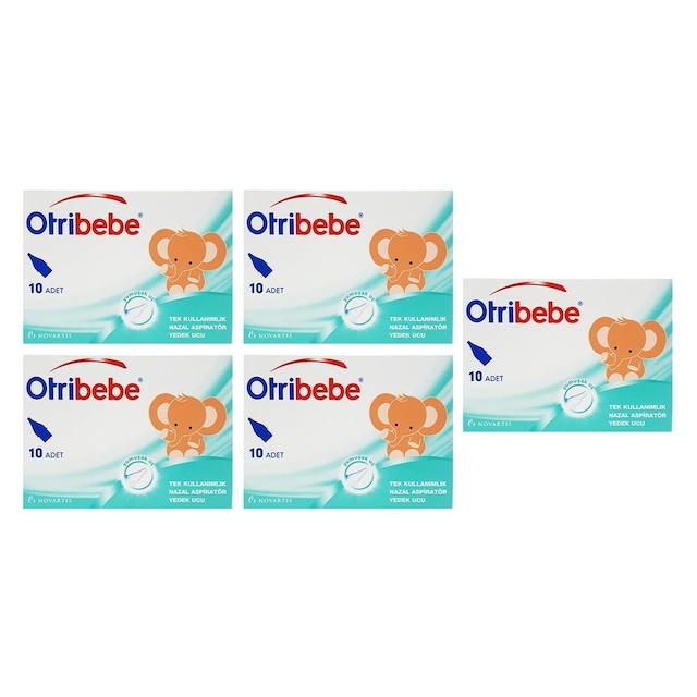 Otribebe Nazal Burun Aspiratörü Yedek Ucu 5 x 10'lu