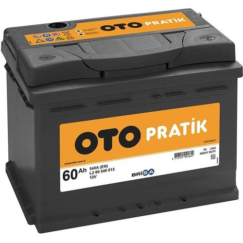 60 AMPER AKÜ 60AH OTO PRATİK ( 2021 ÜRETİMİ)