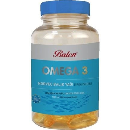 Balen OMEGA 3 Norveç Balık Yağı ( Trigliserid ) 200 YK
