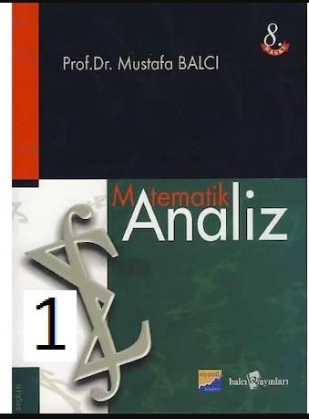 Balcı Yayınları Matematik Analiz 1 - Mustafa Balcı
